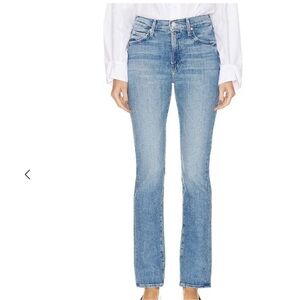 MOTHER Straight Leg Light Blue Denim Jeans The Rascal Skimp